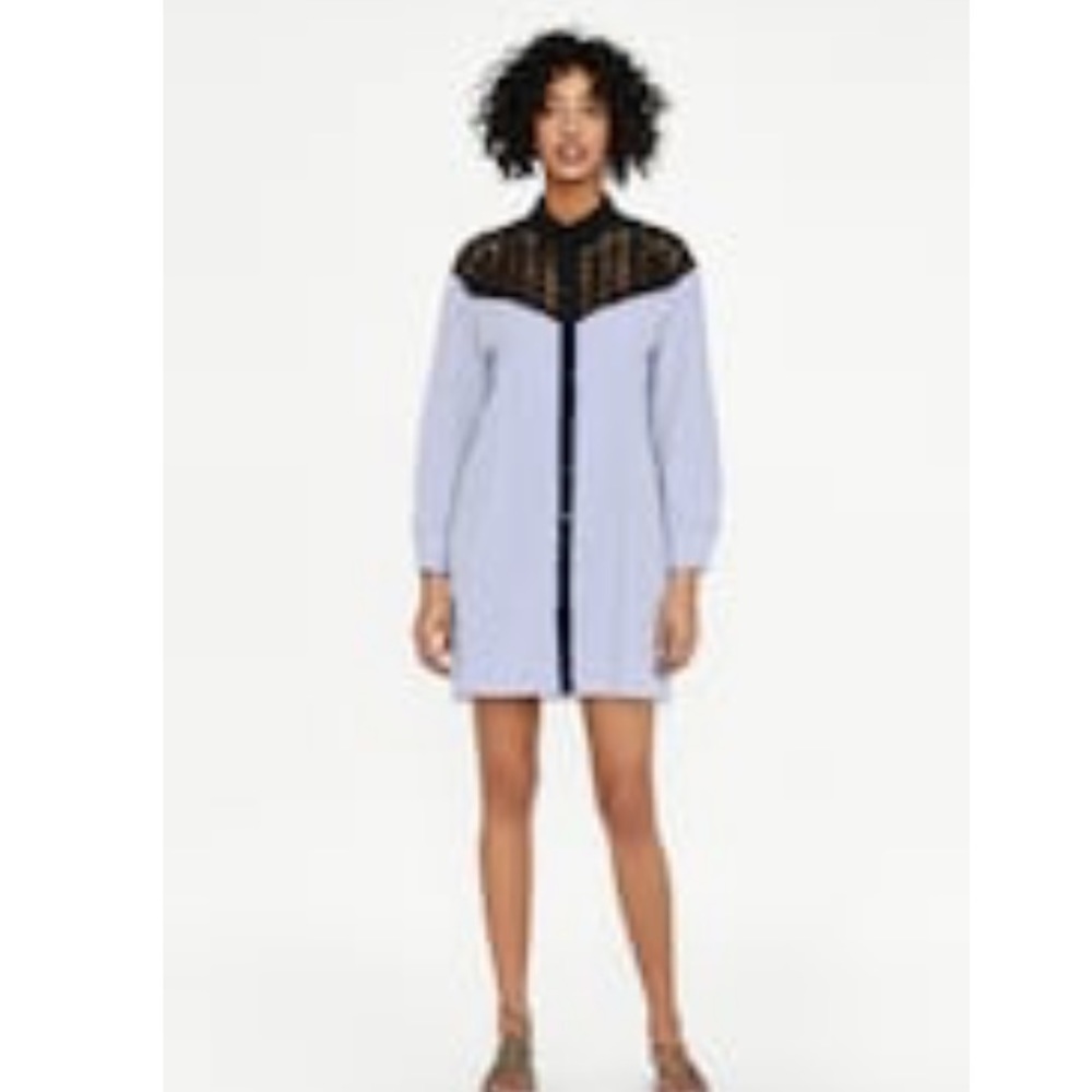 ZARA Contrasting Striped Dress